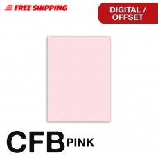 One Carton: 8.5" x 11" Pink CFB Singles Nekoosa Universal for Digital Dry Toner, Laser, and Offset Printing # 50236 5000 Sheets per Carton