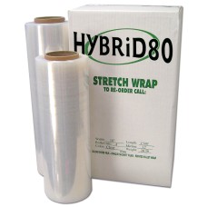 1 Case: 4 Rolls/Case Western Plastics Pallet Stretch Film - HYBRid80 Multi-Layer 12 Micron Pallet Wraps Handwrap 3