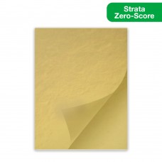 1 Case 100 Sheets/Case Strata Zero-Score Permanent Label Stock 26" x 20" Gold Laminated Acrylic Foil SC-086
