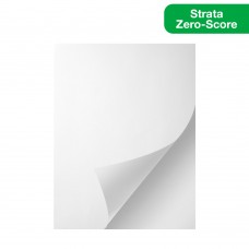 1 Case 500 Sheets/Case Strata Zero-Score Permanent Label Stock 17-1/4" x 22-1/4" White Gloss 60# SC-069