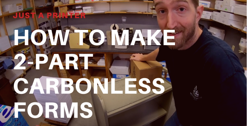 How To Make 2-Part Carbonless Forms Using Fan-Apart Glue: Just A Printer