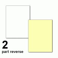 11" x 17" 2 part Reverse Canary/White - GL - Nekoosa Universal Carbonless - 50170