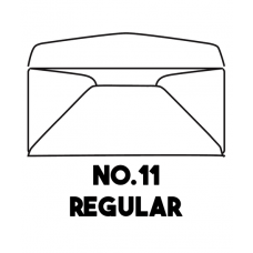 One Carton: #11 24# White Wove Regular Commercial Envelopes Heywood LEWW334 2,500 Sheets/Carton