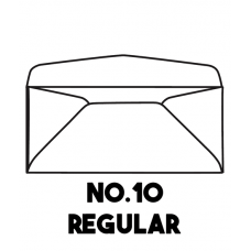 One Carton: #10 24# White Wove Regular Commercial Envelopes Heywood LEWW300 2,500 Sheets/Carton