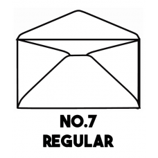 One Carton: #7 24# White Wove Regular Commercial Envelopes Heywood LEWW329 2,500 Sheets/Carton