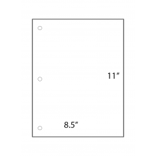 One Case: 8 1/2 x 11 20#  White- Leading Edge White Xerographic - SKU 342-81-5000 sheets per case - 50 lbs per case 