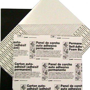 1 Box: 25/Box 24″ x 36″ White Pressure Sensitive Hi Tack Foam Boards ...