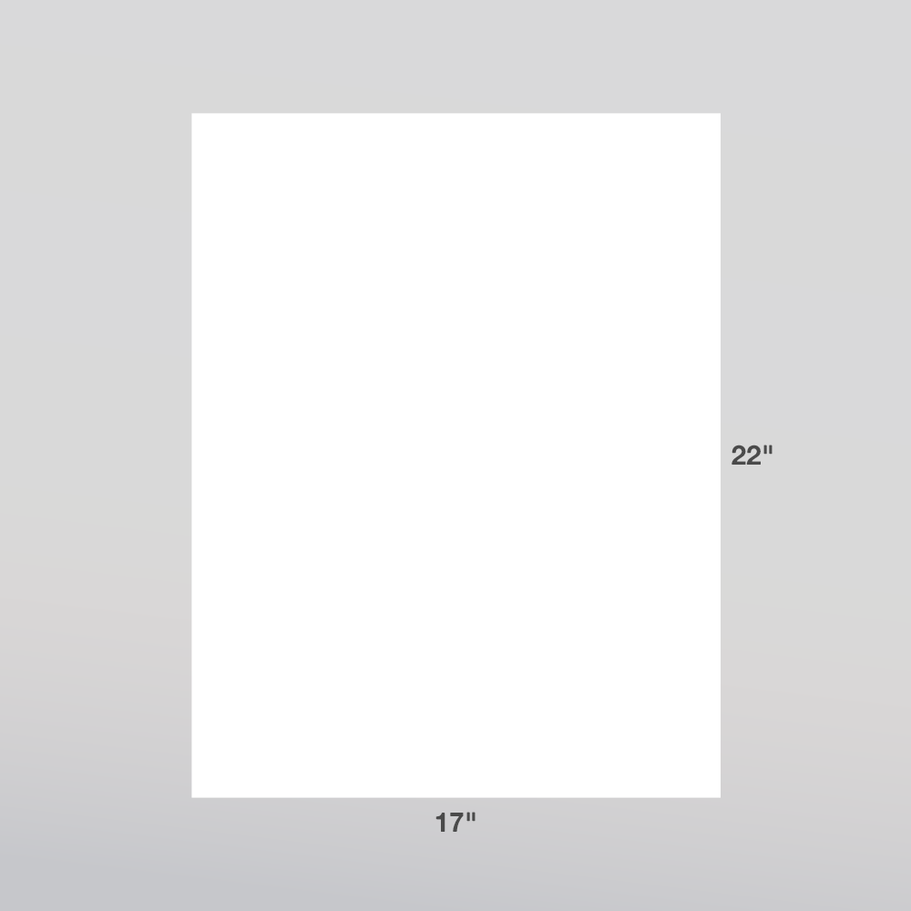 DISCONTINUED One Carton: 17″ x 22″ 70# White Pandex Eco Novacel for ...